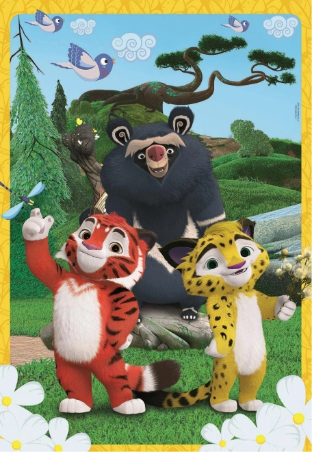 CLEMENTONI Puzzle Leo és Tig 104 darabos