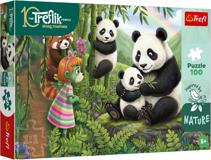 Inspired by Nature puzzle pandákkal – 100 darabos