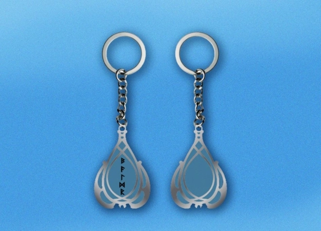 GOD OF WAR RAGNAROK kulcstartó – áttetsző, licencelt