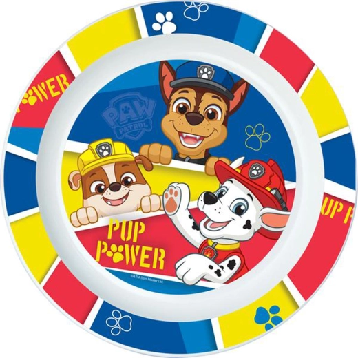 Műanyag PAW Patrol tányér 22 cm, kék