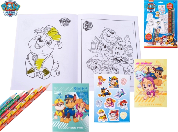 PAW PATROL színező- és matricacsomag gyerekeknek
