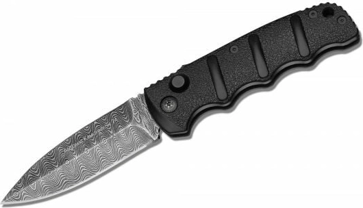 Böker Plus AKS-74 Damast automata gyűjtői kés 8,5 cm