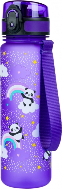 500 ml-es Tritán ivópalack panda és szivárvány mintával