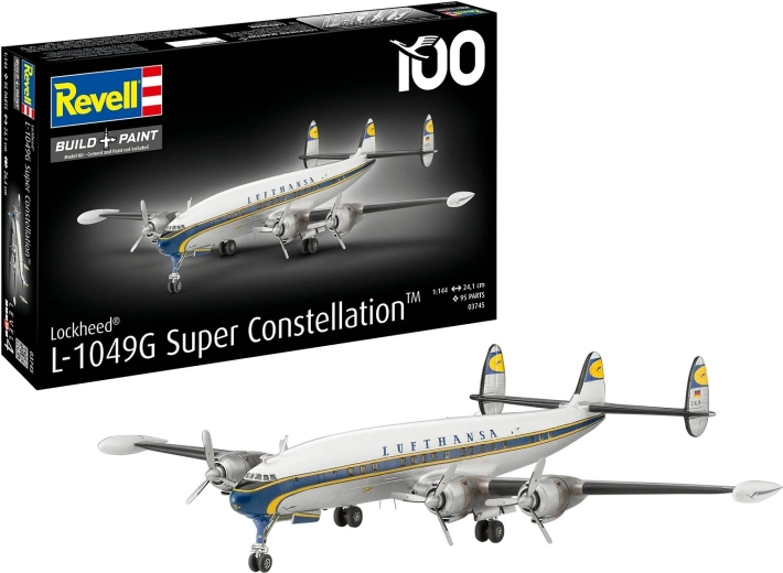 Műanyag makett Lockheed L-1049G Super Constellation Lufthansa 1:144