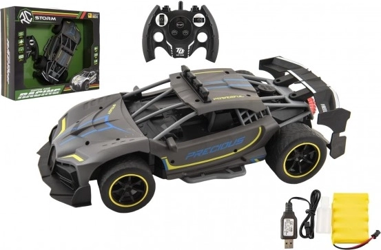 RC sportautó gőzeffekttel, 2,4 GHz, antracit
