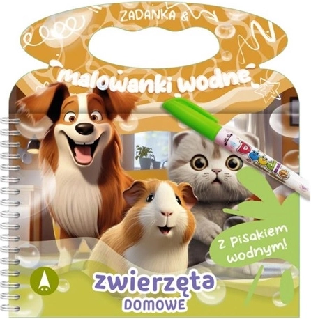 Fejtörők és vízzel színező képek – háziállatok