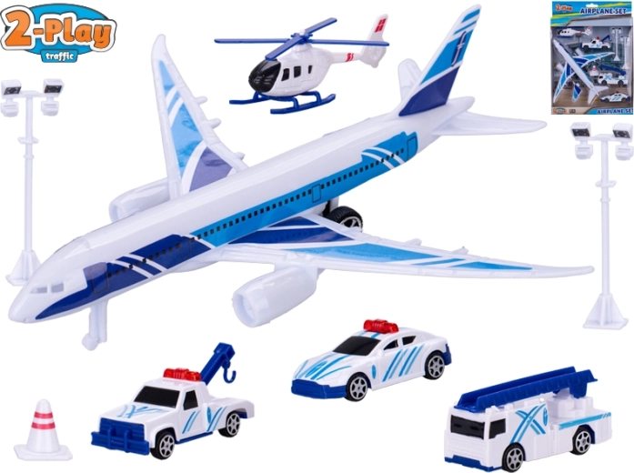 Gyerek visszahúzós repülő járművekkel és kiegészítőkkel – 2-Play Traffic