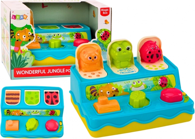 Gyerekjáték Pop Up Állatok Fények Hangok