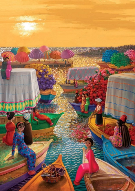 Virágos Kikötő Puzzle 1000 Darabos