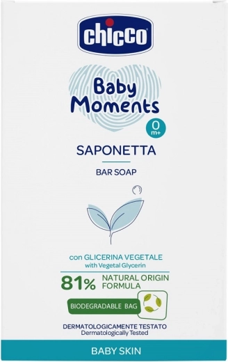 Chicco Baby Moments szilárd kézszappan növényi glicerinnel 100 g