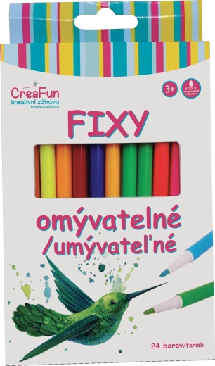 CREAFUN mosható filctollak, 24 szín