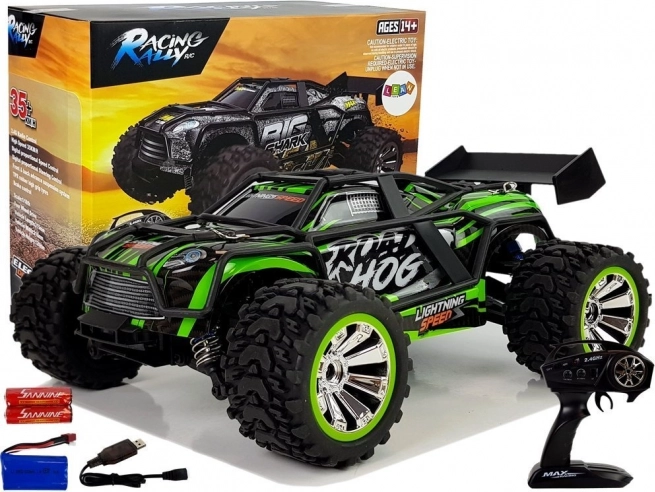 Távirányítós terepjáró autó 2.4G 1:18 zöld