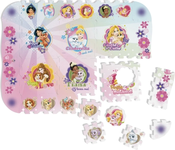 Disney Princess habszivacs puzzle alátét 120 × 90 cm