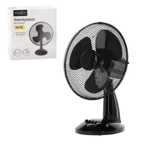 Asztali ventilátor 40 W fekete