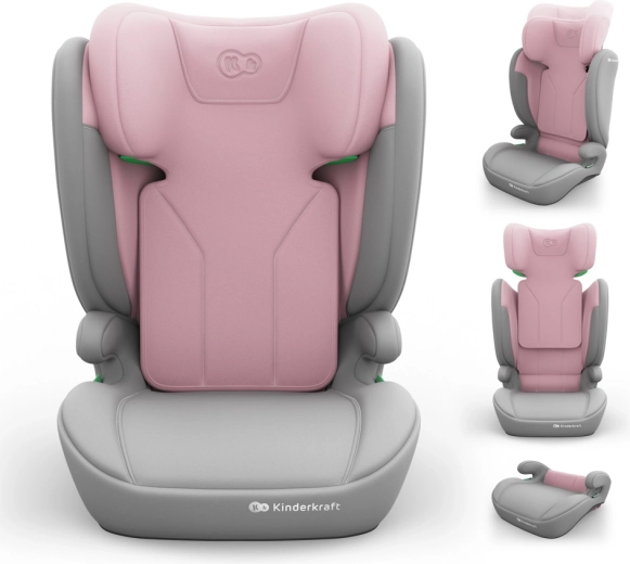 Kinderkraft i-spark 2 plus i-Size autósülés 100–150 cm pink
