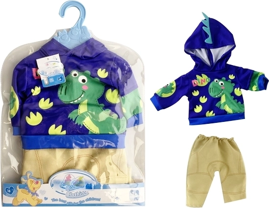 Babaruha a bézs nadrág baba-mama babához (dinoszauruszos pulóverrel) – 1 db