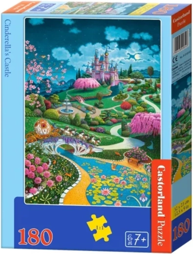 Castorland puzzle Hamupipőke kastélya, 180 darabos