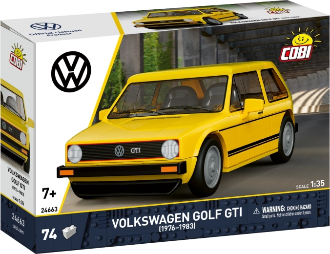 Cobi Volkswagen Golf GTI 1976–1983 építőjáték 1:35 méretarányban (74 elem)