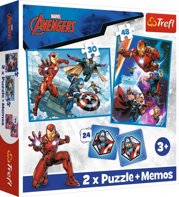 Puzzle 2 az 1-ben és memóriajáték (pexeso) MARVEL The Avengers