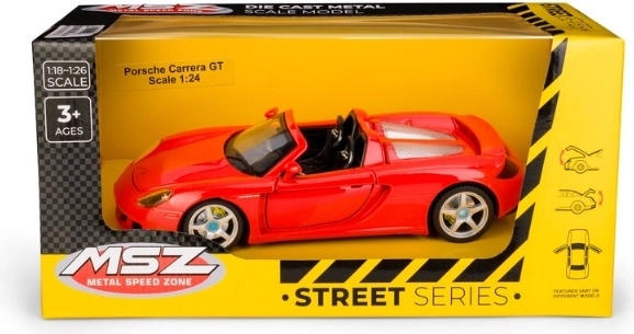 MSZ Porsche Carrera GT modell 1:24 méretarányban, piros