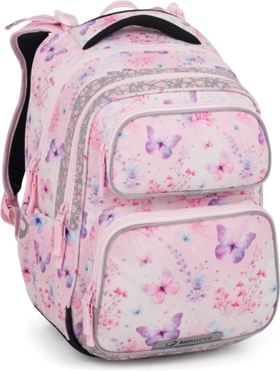 Bagmaster iskolatáska pillangókkal