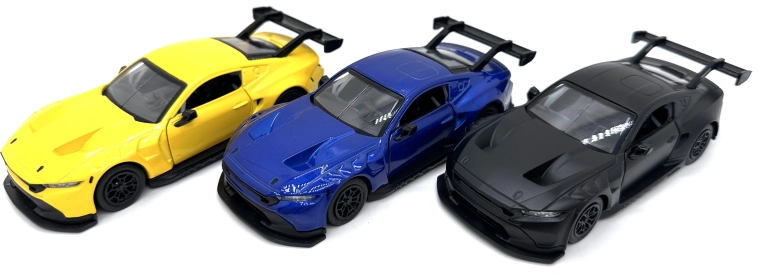 Fém autómodell Ford Mustang GT3 (2024) fénnyel és hanggal