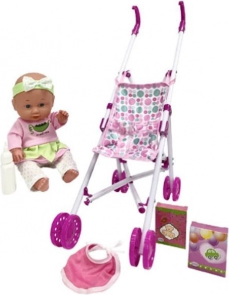 Julka baba babakocsival 30 cm