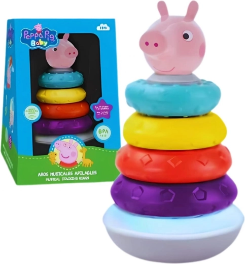 Peppa Pig piramis oktató rakosgató hanghatásokkal