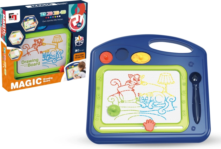 Magic mágneses rajztábla, kék