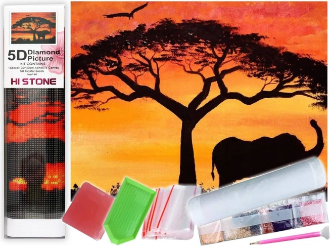 Gyémántfestés – kreatív mozaikkészlet kövecskékkel