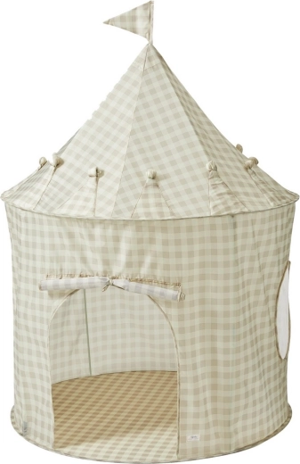 3 Sprouts újrahasznosított gingham bézs gyereksátor