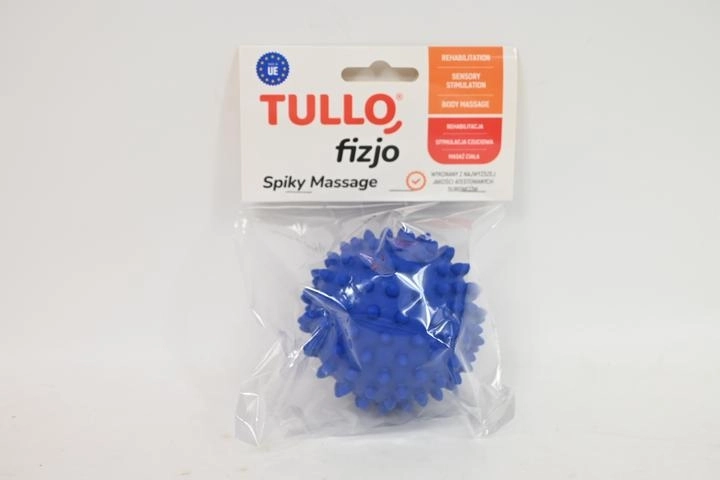 Fizjo rehabilitációs masszázslabda tüskékkel 9 cm kék - 1 db