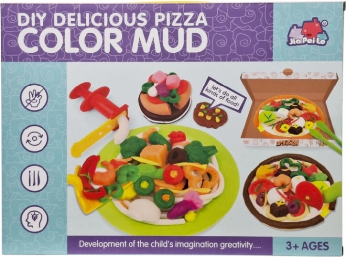Pizza modellező gyurma kreatív készlet