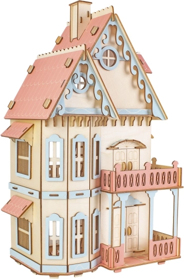 Woodcraft fa 3D puzzle Gótikus villa