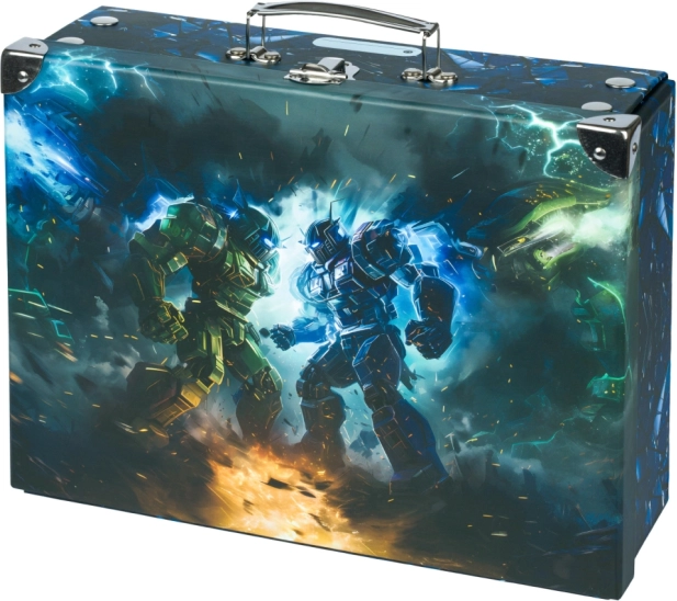 Összehajtható iskolai bőrönd Robotok