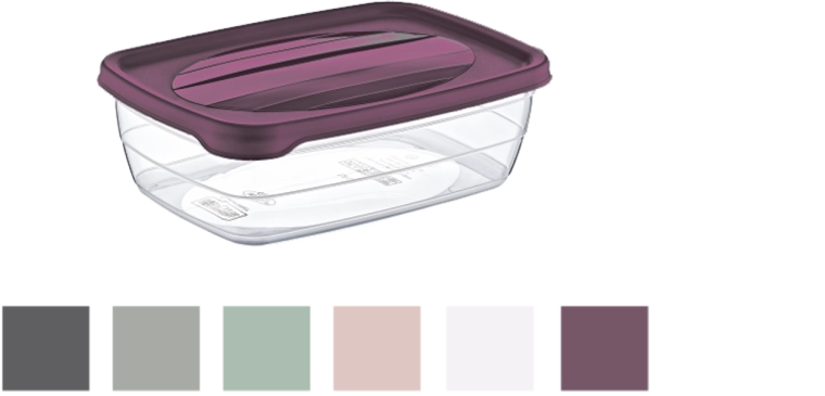 Téglalap alakú Trend tárolódoboz 0,3 l fedéllel