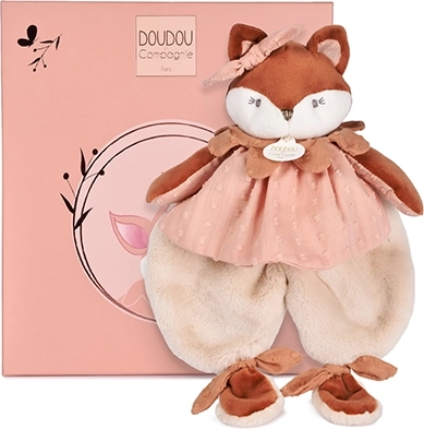 Doudou ajándékszett – Mina róka plüss szundikendő 29 cm