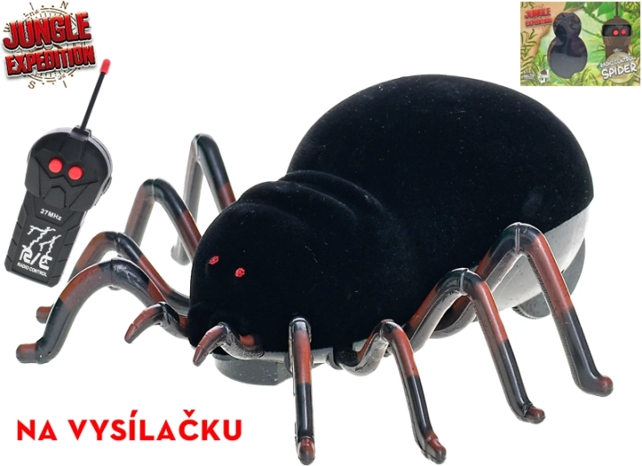 Távirányítós pók Jungle Expedition 27 MHz, 12 cm