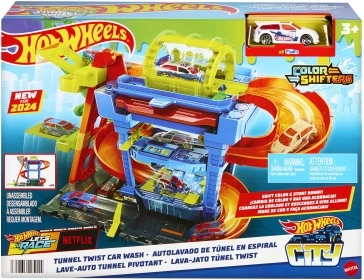 Hot Wheels City Color Shifters autómosó forgó alagúttal