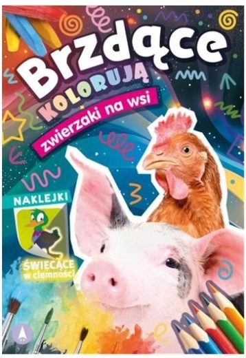 Kifestő matricákkal – Farmállatok (sötétben világít)