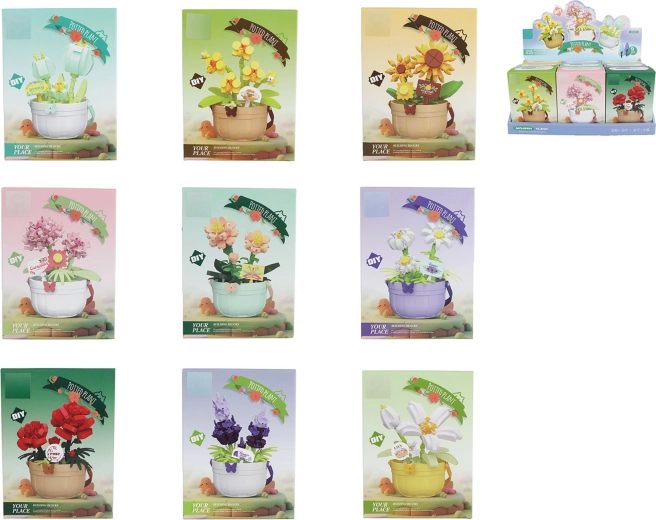 Építőkészlet növény cserépben