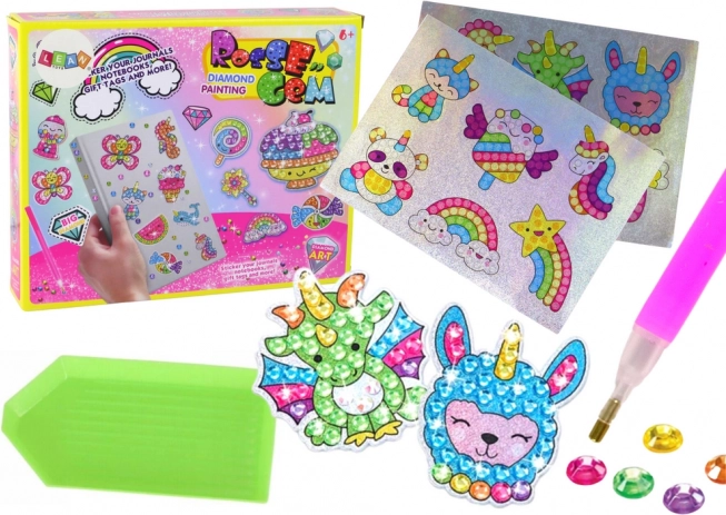 Gyémántos matricakészlet – különböző színes minták