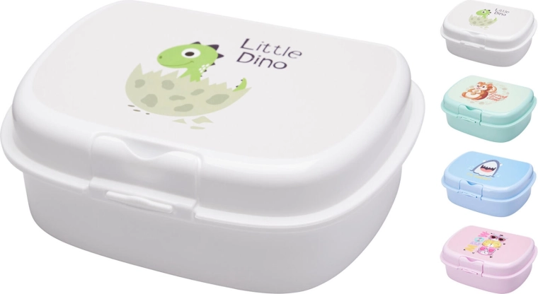 Uzsonnás doboz pattintós zárral és nyomott mintával, 1 l