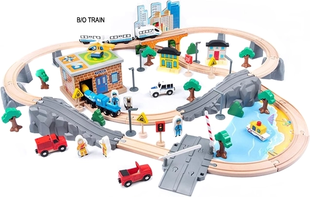 Elemes fa vonatpálya, 95 darab