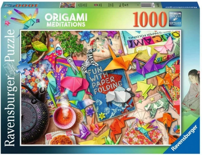 Puzzle Ravensburger Meditáció Origamival 1000 darabbal