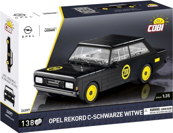 Cobi Opel Rekord C „Schwarze Witwe” (Fekete özvegy) 1:35 – autómodell építőkészlet