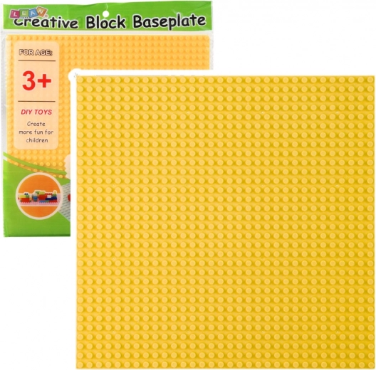 Építőlap Kockákhoz Sárga 25,5x25,5 cm