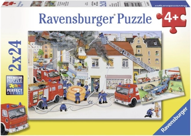 Ravensburger puzzle Tűzoltóság 2x24 darab