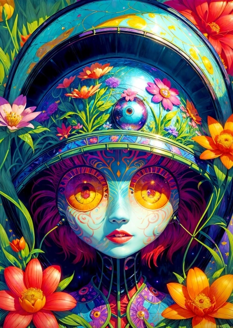 Enjoy puzzle Virágharcos 1000 darab