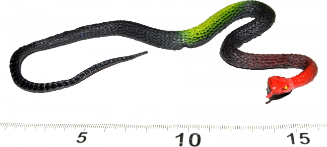 Gumiból készült kígyódísz Halloweenra